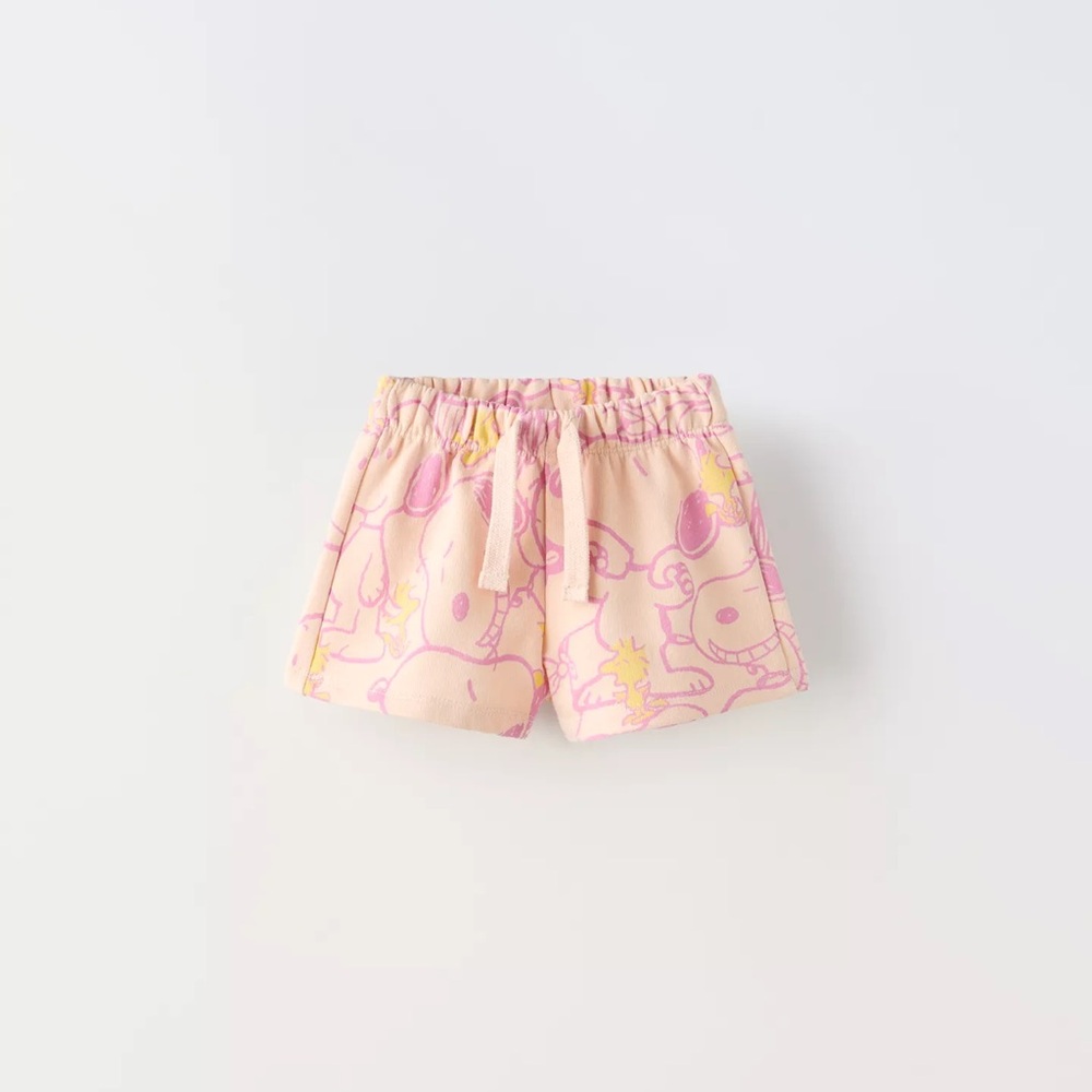 Zara- SNOOPY PEANUTS PLUSH SHORTS 3yrs